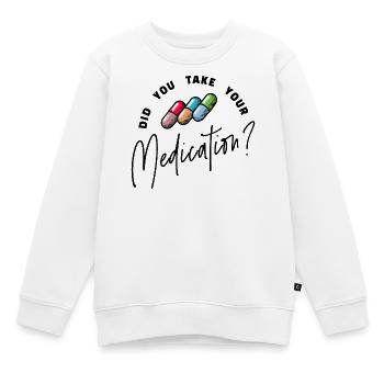 Pillen Krankenschwester Medizin Pfleger Fürsorge - Kinder Premium Organic Sweatshirt - Weiß - Vorne - AI Model Kid Male (0cm)