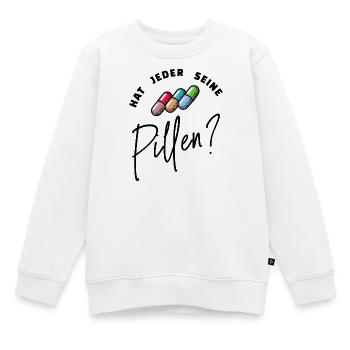 Lustig Spruch Pillen Medikamente Krankenpfleger - Kinder Premium Organic Sweatshirt - Weiß - Vorne - AI Model Kid Male (0cm)