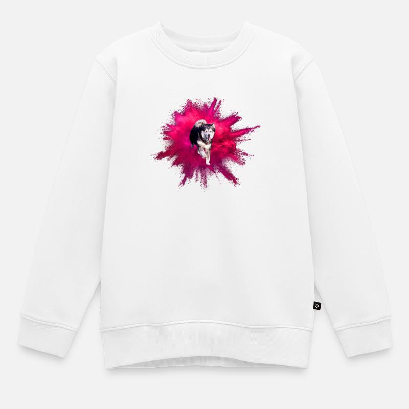 Malamute Uhlan - Sweat Premium enfant bio - blanc