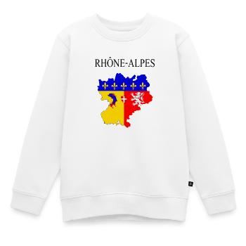 Rhône-Alpes - Kinder Premium Organic Sweatshirt - Weiß - Vorne - AI Model Kid Male (0cm)