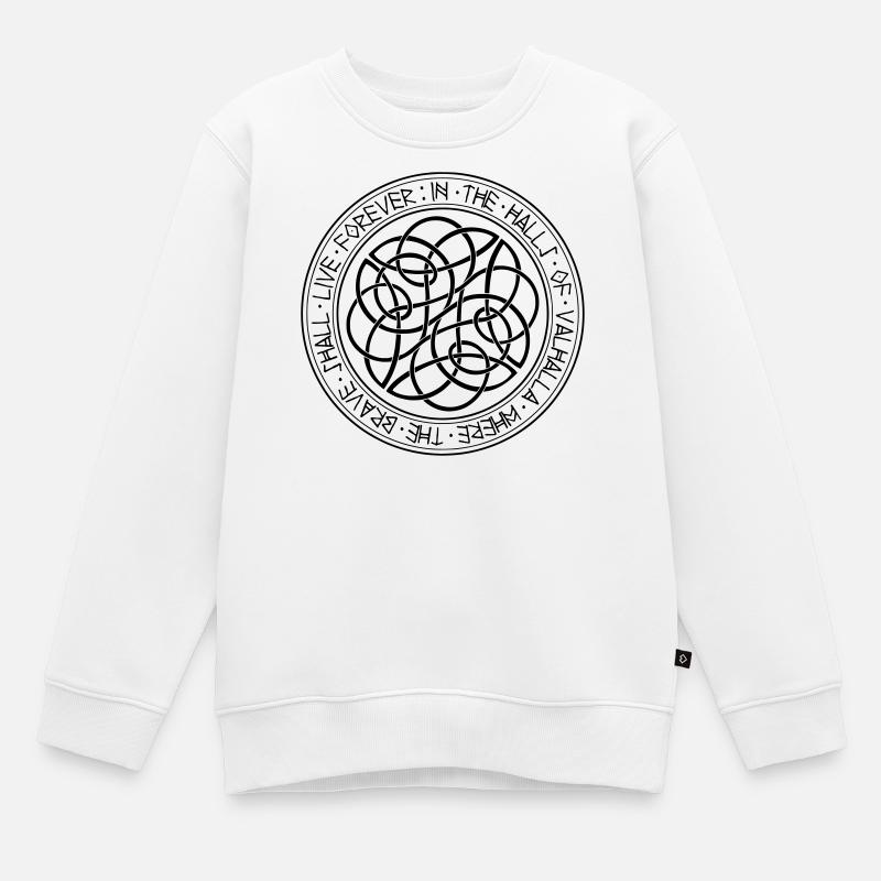 Vikings - Sweat Premium enfant bio - blanc