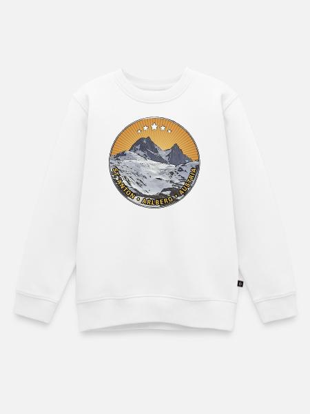 St Anton | Arlberg | Austria - Kinder Premium Organic Sweatshirt - Weiß