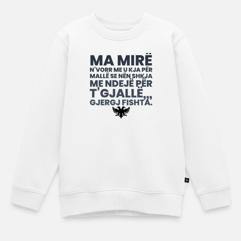Fishta - Kinder Premium Organic Sweatshirt - Weiß