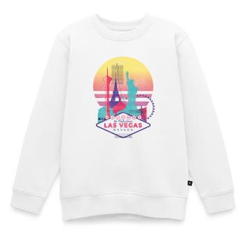 Las Vegas - Sweat Premium enfant bio - blanc - Devant - AI Model Kid Male (0cm)