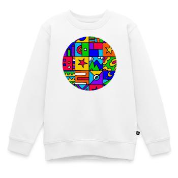 Wanderung - Kinder Premium Organic Sweatshirt - Weiß - Vorne - AI Model Kid Male (0cm)