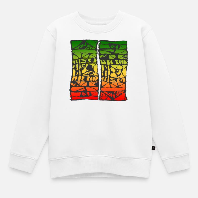 reggae 2907 - Kinder Premium Organic Sweatshirt - Weiß