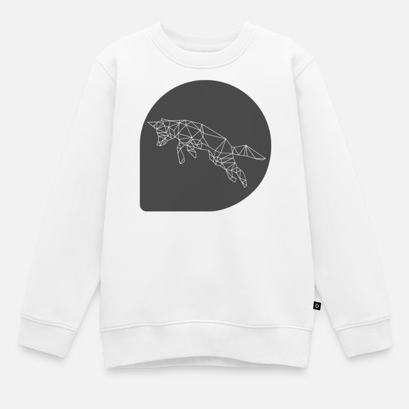 Fox - Kinder Premium Organic Sweatshirt - Weiß