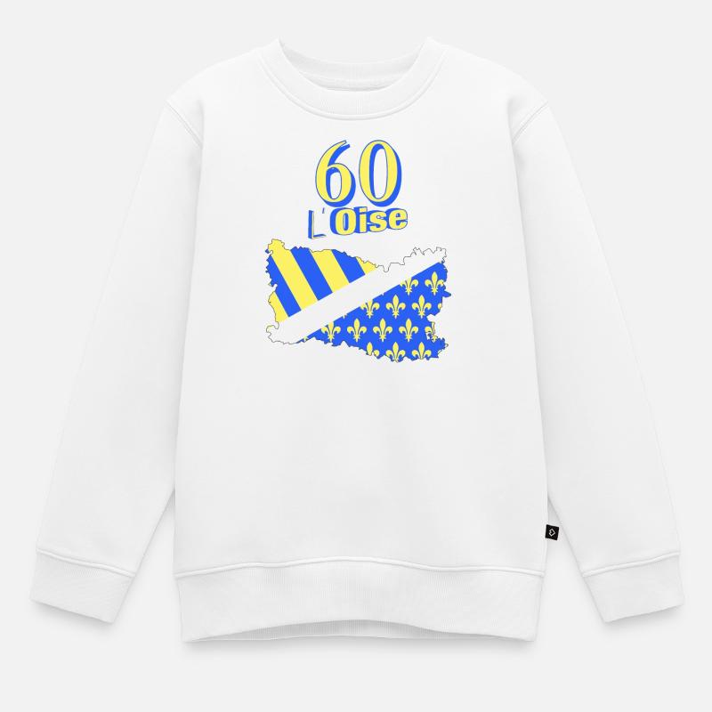 Oise - Sweat Premium enfant bio - blanc