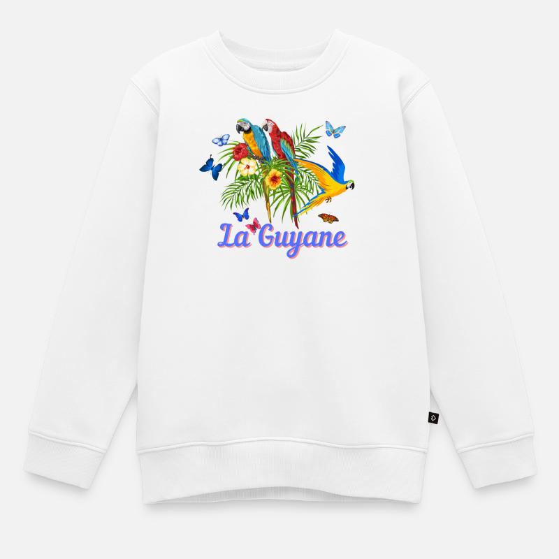 La Guyane - Sweat Premium enfant bio - blanc