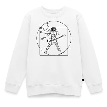 Sparvinci Felsen - Kinder Premium Organic Sweatshirt - Weiß - Vorne - AI Model Kid Male (0cm)