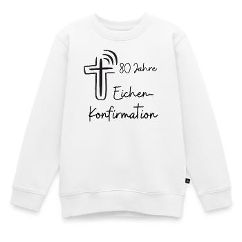 Eichen-Konfirmation 80 Jahre Jubelkonfirmation - Kinder Premium Organic Sweatshirt - Weiß - Vorne - AI Model Kid Male (0cm)