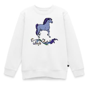 Fan de chevaux Islandais Amour des chevaux Chevaux islandais - Sweat Premium enfant bio - blanc - Devant - AI Model Kid Male (0cm)
