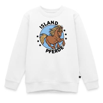 Stute Pferde Statement Islandpferde Pferdefan - Kinder Premium Organic Sweatshirt - Weiß - Vorne - AI Model Kid Male (0cm)