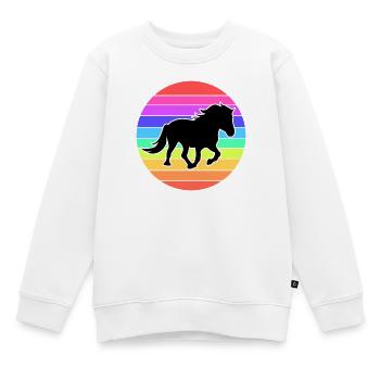 Chevaux islandais Chevaux Icelander Gallop Horse Fan - Sweat Premium enfant bio - blanc - Devant - AI Model Kid Male (0cm)