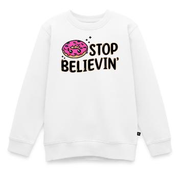 Sweets Snacking Statement Délicieux Beignet - Sweat Premium enfant bio - blanc - Devant - AI Model Kid Male (0cm)