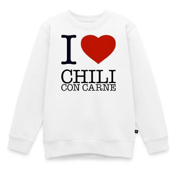 J’ADORE CHILI CON CARNE - Sweat Premium enfant bio - blanc - Devant - AI Model Kid Male (0cm)