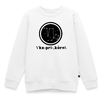 Konstellation Steinbock Gestirne Himmel Galaxie - Kinder Premium Organic Sweatshirt - Weiß - Vorne - AI Model Kid Male (0cm)