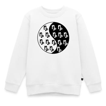Capricorne Astronomie Horoscope Superstition Galaxie - Sweat Premium enfant bio - blanc - Devant - AI Model Kid Male (0cm)