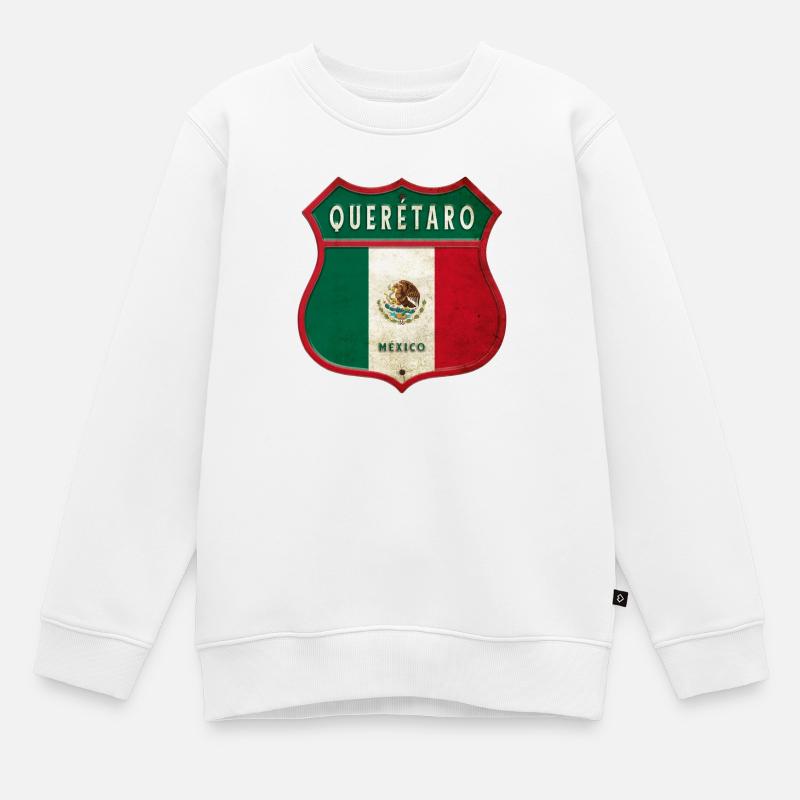 Écusson Queretaro Mexico - Sweat Premium enfant bio - blanc