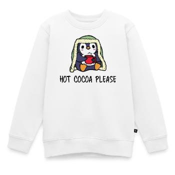 Kalt Pinguin Statement Südpol Arktis Schnee Tier - Kinder Premium Organic Sweatshirt - Weiß - Vorne - AI Model Kid Male (0cm)