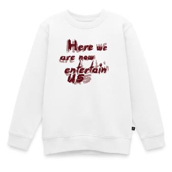 Nous y sommes maintenant - Sweat Premium enfant bio - blanc - Devant - AI Model Kid Male (0cm)