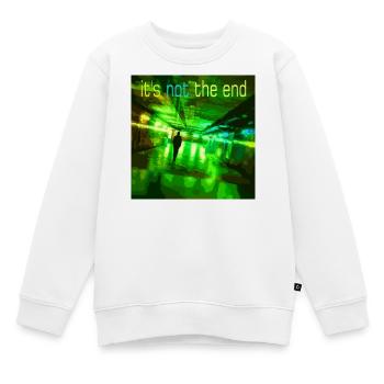 Es ist nicht das Ende Neon Tunnel - Kinder Premium Organic Sweatshirt - Weiß - Vorne - AI Model Kid Male (0cm)