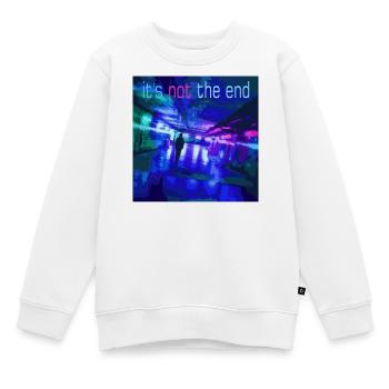 Es ist nicht das Ende Neon Tunnel - Kinder Premium Organic Sweatshirt - Weiß - Vorne - AI Model Kid Male (0cm)