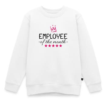 Cadeau de l’employé du mois - Sweat Premium enfant bio - blanc - Devant - AI Model Kid Male (0cm)