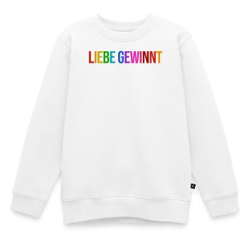 Lgbt Lesbisch Statement Regenbogen Homosexuell - Kinder Premium Organic Sweatshirt - Weiß - Vorne - AI Model Kid Male (0cm)