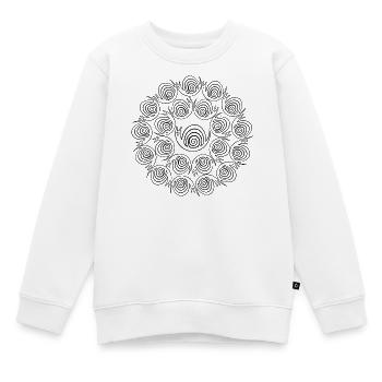 Schneckenkreise - Kinder Premium Organic Sweatshirt - Weiß - Vorne - AI Model Kid Male (0cm)