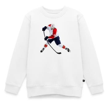 Eishockey - Kinder Premium Organic Sweatshirt - Weiß - Vorne - AI Model Kid Male (0cm)