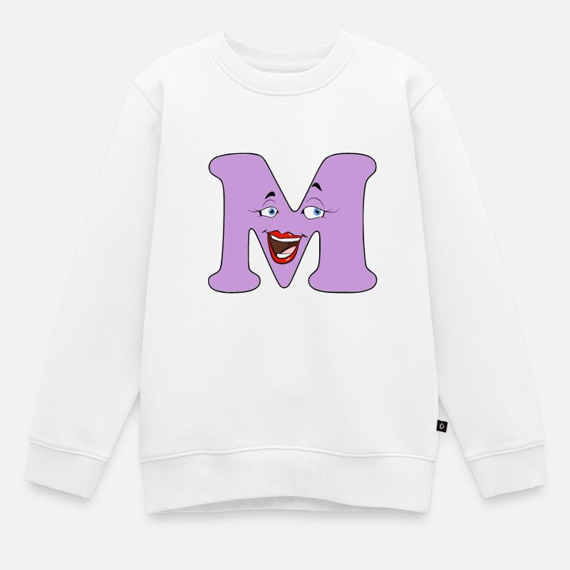 M - Sweat Premium enfant bio - blanc