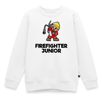Déclaration de sauveteur des pompiers volontaires - Sweat Premium enfant bio - blanc - Devant - AI Model Kid Male (0cm)