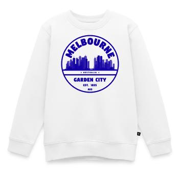 Melbourne Gartenstadt Skyline - Kinder Premium Organic Sweatshirt - Weiß - Vorne - AI Model Kid Male (0cm)