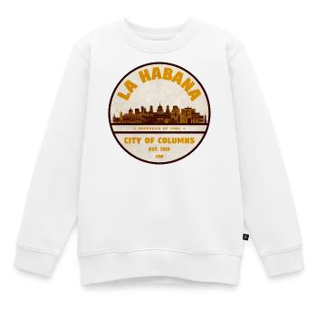 La Ville des Colonnes de Havane - Sweat Premium enfant bio - blanc - Devant - AI Model Kid Male (0cm)