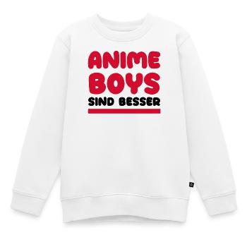 Anime Comic Statement Manga Popkultur Asiatisch - Kinder Premium Organic Sweatshirt - Weiß - Vorne - AI Model Kid Male (0cm)