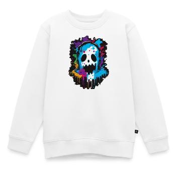 Geist - Kinder Premium Organic Sweatshirt - Weiß - Vorne - AI Model Kid Male (0cm)