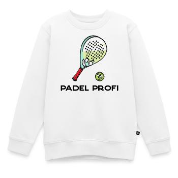Déclaration du joueur de jeu de padel Balles de raquette de padel - Sweat Premium enfant bio - blanc - Devant - AI Model Kid Male (0cm)