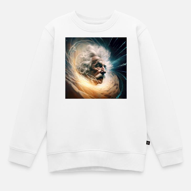 Albert MC2 - Sweat Premium enfant bio - blanc