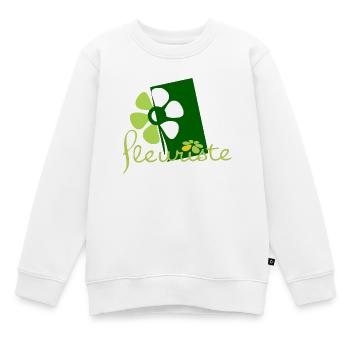 Blumenhändler - Kinder Premium Organic Sweatshirt - Weiß - Vorne - AI Model Kid Male (0cm)
