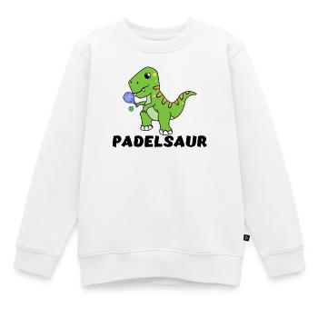 Balles disant joueur jeu de padel raquette de padel - Sweat Premium enfant bio - blanc - Devant - AI Model Kid Male (0cm)