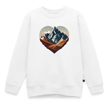 Paysage de Bergherz - Sweat Premium enfant bio - blanc - Devant - AI Model Kid Male (0cm)