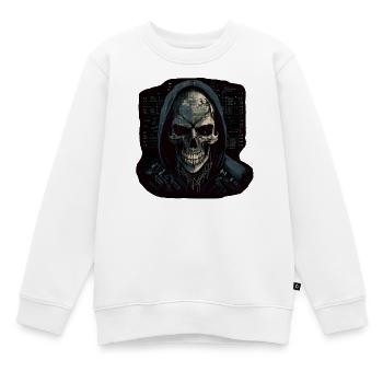 Hacker - Kinder Premium Organic Sweatshirt - Weiß - Vorne - AI Model Kid Male (0cm)