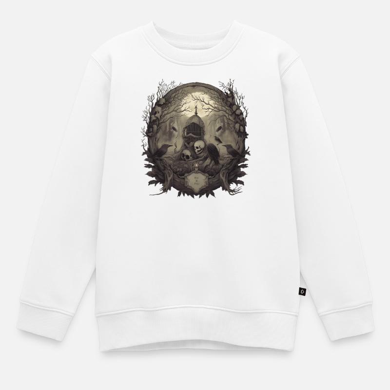 Gothic - Kinder Premium Organic Sweatshirt - Weiß