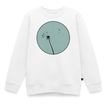 Pissenlit - Sweat Premium enfant bio - blanc - Devant - AI Model Kid Male (0cm)