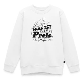 Was ist letzte Preis Handel Flohmarkt Trödelmarkt - Kinder Premium Organic Sweatshirt - Weiß - Vorne - AI Model Kid Male (0cm)