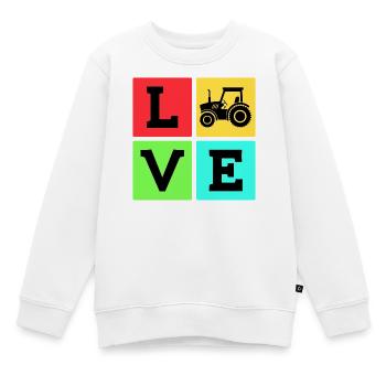 Kraftfahrzeug Traktor Spruch Landmaschinen - Kinder Premium Organic Sweatshirt - Weiß - Vorne - AI Model Kid Male (0cm)