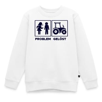 Kraftfahrzeug Landmaschinen Traktor Statement - Kinder Premium Organic Sweatshirt - Weiß - Vorne - AI Model Kid Male (0cm)