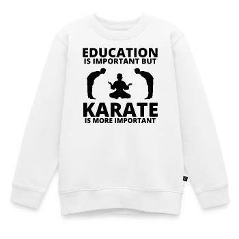 Karate, Karate-Fan, Karate-Kurse - Kinder Premium Organic Sweatshirt - Weiß - Vorne - AI Model Kid Male (0cm)