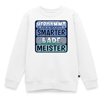 Bademeister - SCHWIMMEN FREIBAD - SEE - MEER - Kinder Premium Organic Sweatshirt - Weiß - Vorne - AI Model Kid Male (0cm)